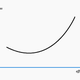A U-shaped curve with ends of unequal height